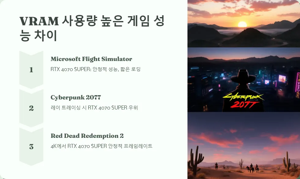 RTX 4070 SUPER VRAM 게임 성능_5