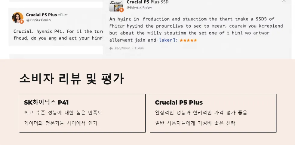 SK하이닉스 P41 Crucial P5 Plus SSD 비교_5