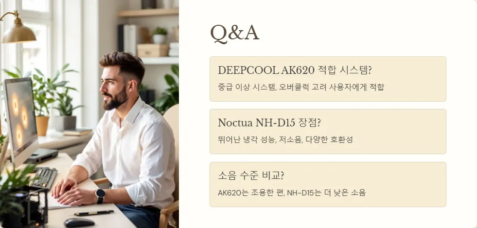 DEEPCOOL AK620 Noctua NH-D15 성능 비교_6