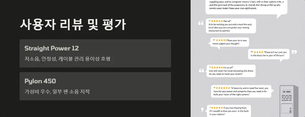 파워서플라이 성능비교 비콰이어트 XPG_6