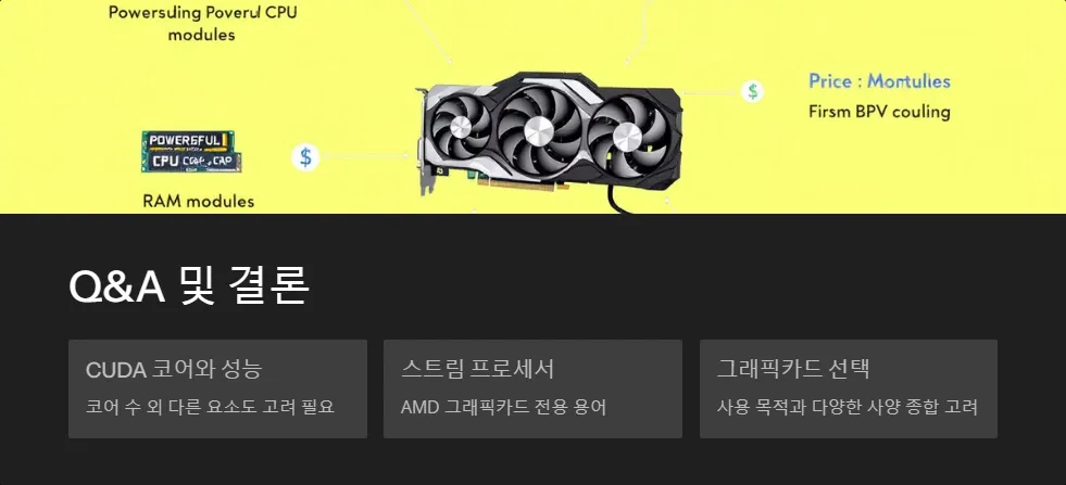 그래픽카드 CUDA 코어 스트림 프로세서 성능 비교_6