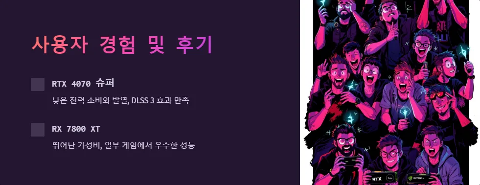 RTX 4070 슈퍼 RX 7800 XT 전력 효율성_6