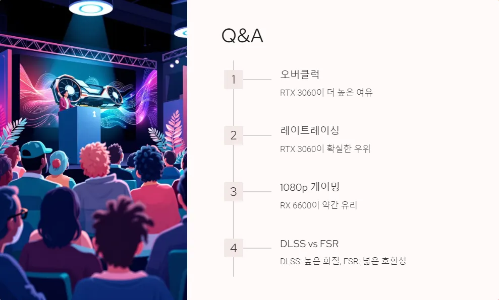 입문용 게이밍 PC 그래픽카드 RTX 3060 RX 6600_7
