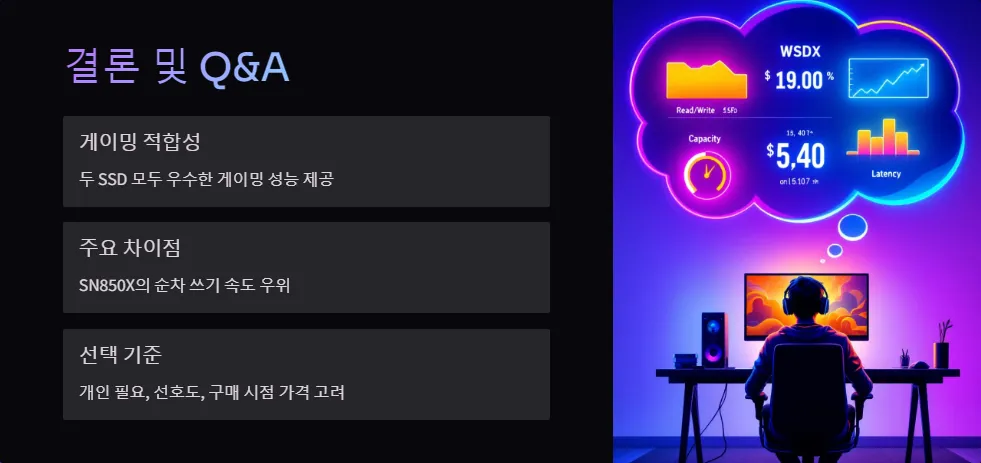 삼성 980 PRO WD Black SN850X 성능 비교_7