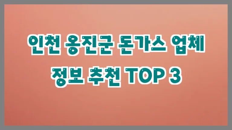 인천 옹진군 돈가스 업체 정보 추천 TOP 3
