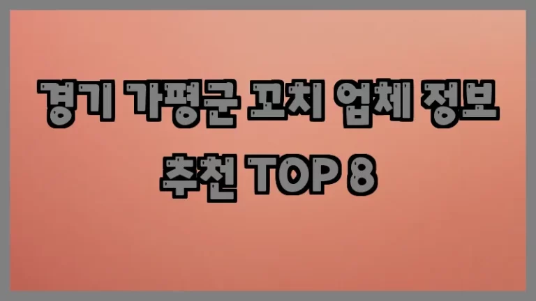 경기 가평군 꼬치 업체 정보 추천 TOP 8