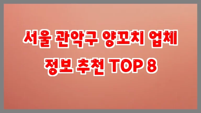 서울 관악구 양꼬치 업체 정보 추천 TOP 8