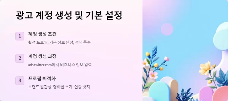 트위터 광고 계정 설정 안전하게 시작하는 방법 가이드