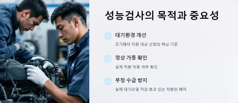 노후경유차 조기폐차 성능검사 절차와 주의사항 총정리