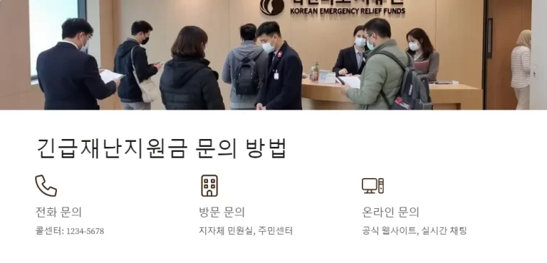 2025년 긴급재난지원금 문의 어디로 해야 할까요 신청 방법부터 지급 대상까지 총정리