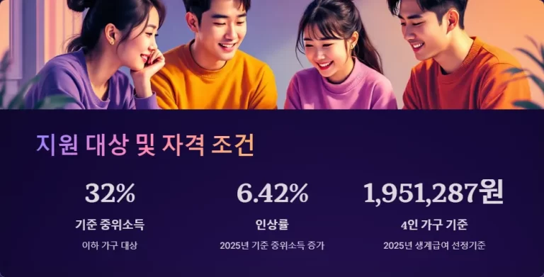 2025년 생계 지원금 지급 기간 및 신청 방법 총정리: 기초수급자와 차상위계층이 알아야 할 모든 것