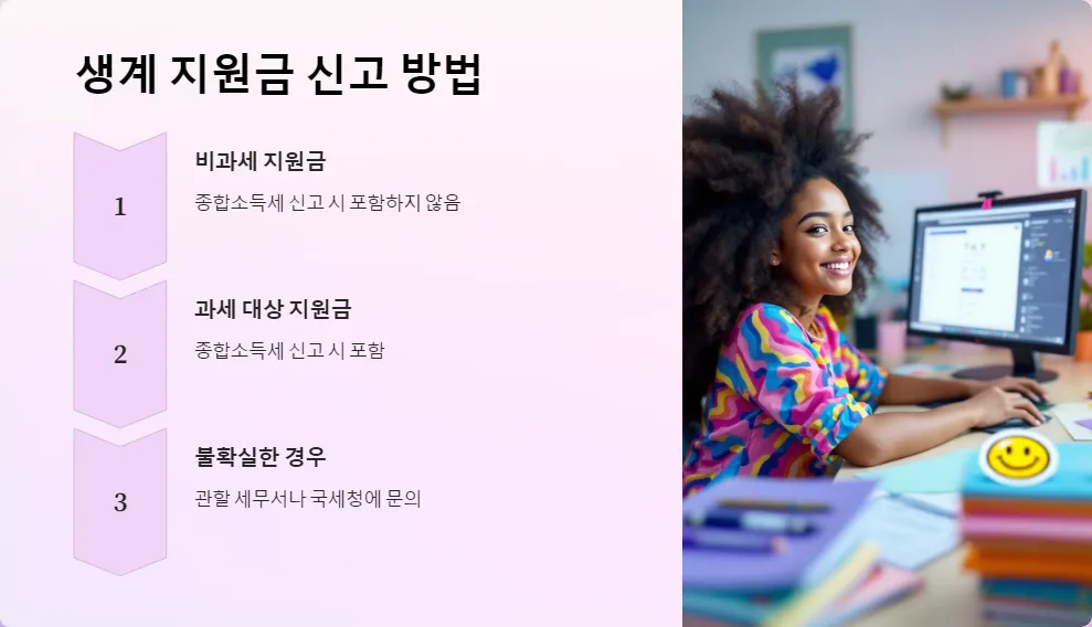 2025년 생계 지원금 과세 여부_2