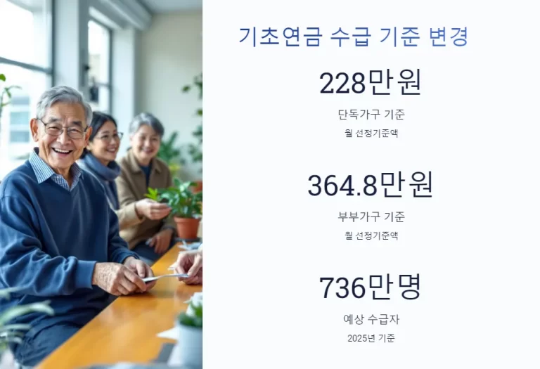 2025년 노인 기초연금 수급자의 근로소득 공제 혜택 알아보기