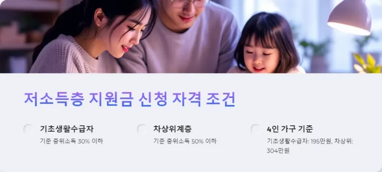 2025년 저소득층 지원금 신청 필수 서류 총정리: 기초생활수급자부터 차상위계층까지 알아보기