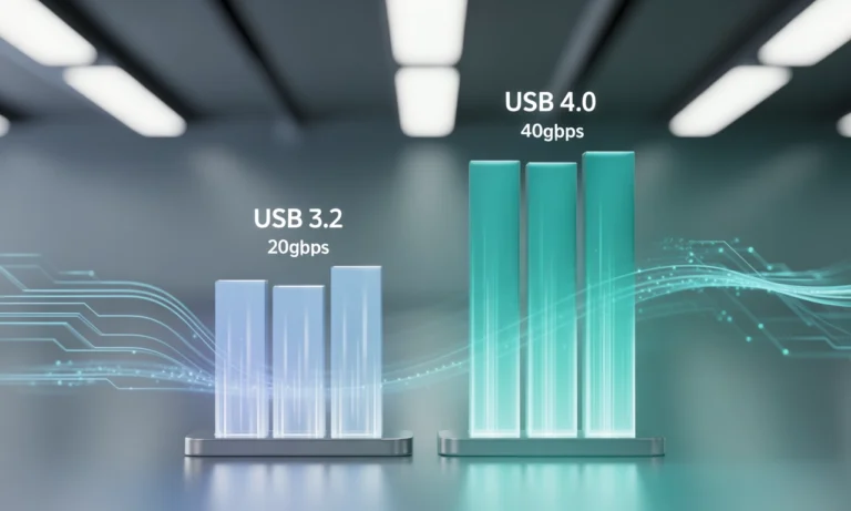 2025 USB 3.2와 USB 4.0 비교: 속도 호환성 실제 차이점