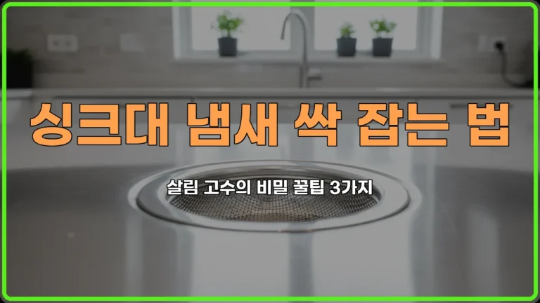싱크대냄새제거