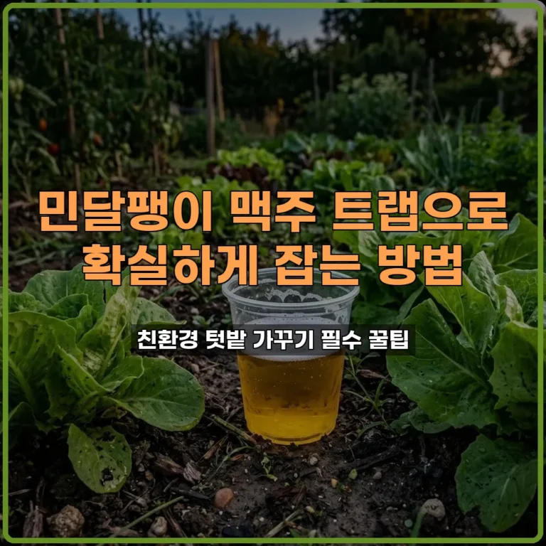 민달팽이 맥주 트랩