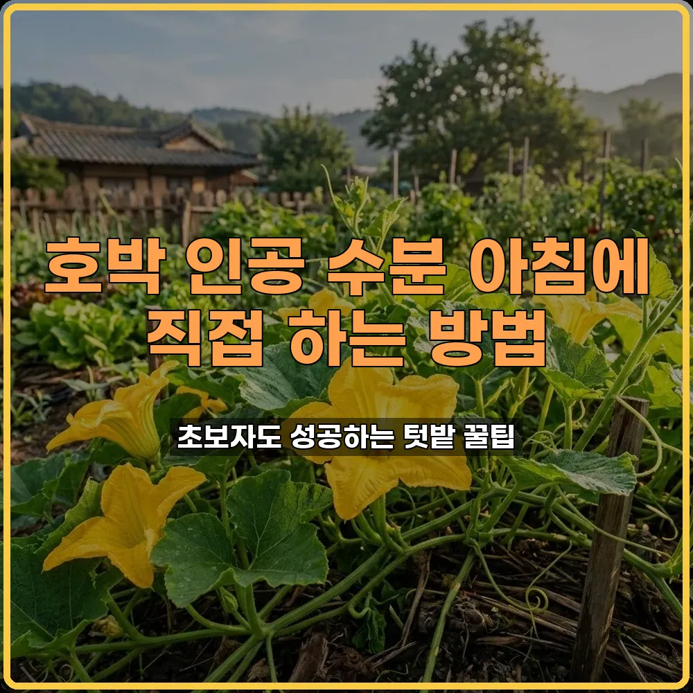 호박 인공 수분