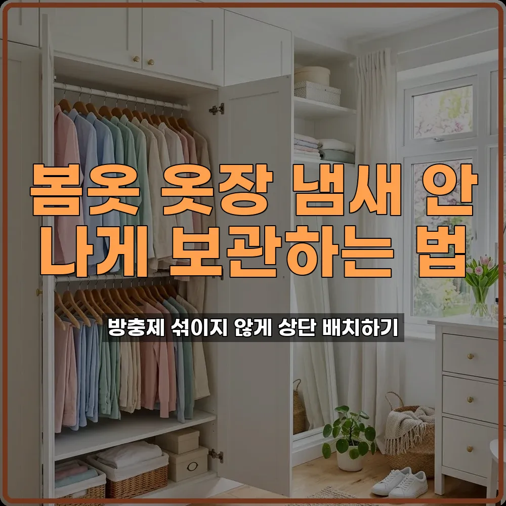 봄옷 옷장 방충제